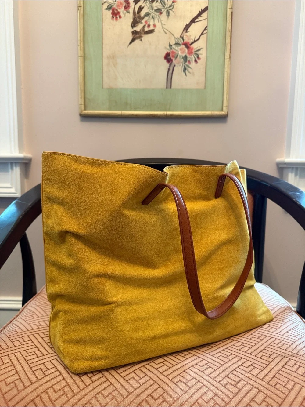 Yellow Velvet Tote